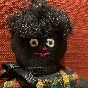 Hand seen soft brown skin rag doll